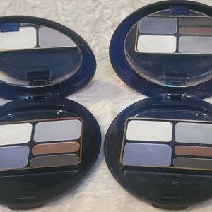 2x ESTEE LAUDER Two-in-One Eyeshadow Quad Wet Dry Formula 05 DENIM .14 oz